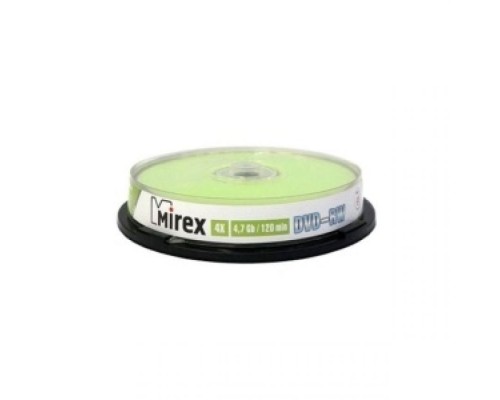 DVD-диск Mirex 4.7 Gb, UL130032A4L, Cake Box (10 шт)