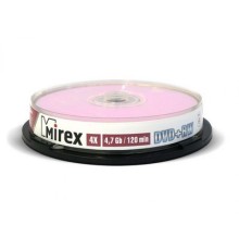 DVD-диск Mirex 4.7 Gb, UL130022A4L, Cake Box (10 шт)