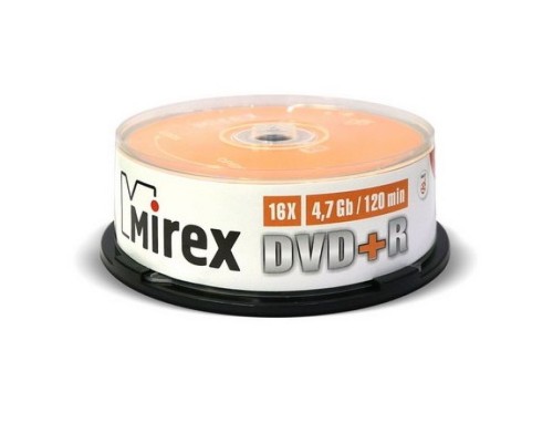 DVD-диск Mirex 4.7 Gb Cake Box (25)