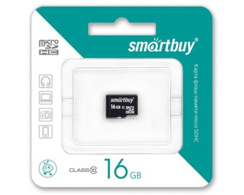 Карта памяти SmartBuy microSDHC 16GB