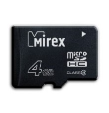 Карта памяти Mirex microSDHC Class 4 4GB