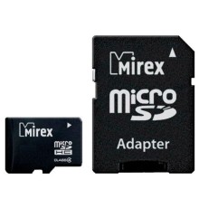 Карта памяти Mirex microSDHC Class 4 4Gb + SD adapter