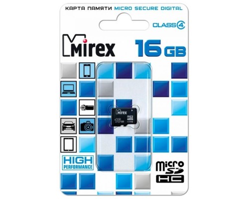 Карта памяти Mirex 16GB Mirex microSDHC