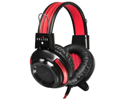 Гарнитура компьютерная Oklick HS-G300 Armageddon, black/red