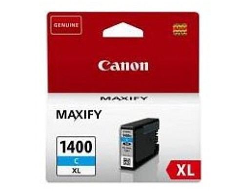 Картридж струйный CANON PGI-1400XL C, Blue