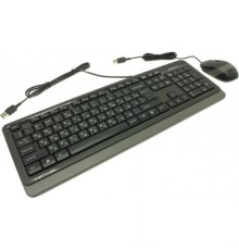 Клавиатура и мышь A4Tech F1010 GREY черно-серые, USB