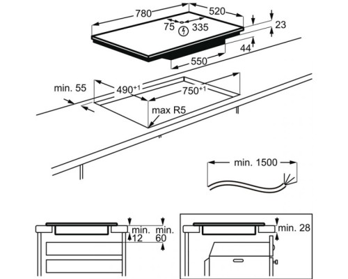 Встраиваемая индукционная панель AEG IAE84881FB