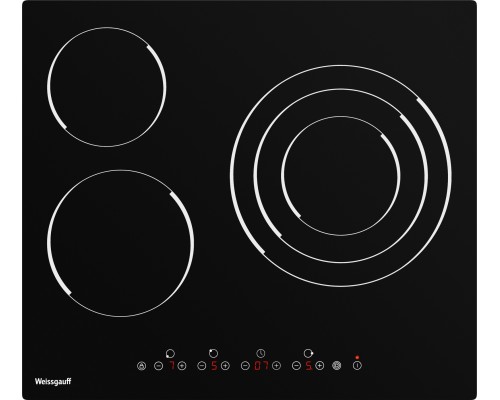 Встраиваемая варочная панель электрическая Weissgauff HV 633 B черный