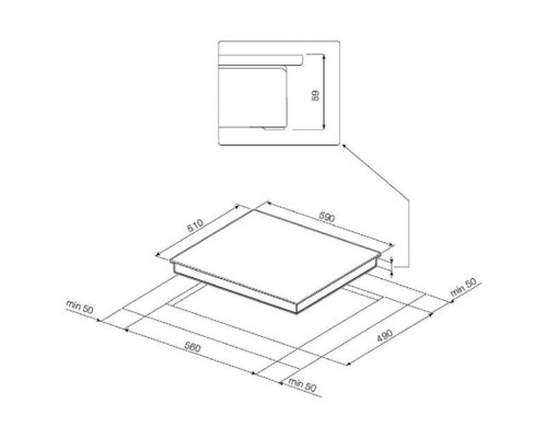 Встраиваемая варочная панель газовая Graude GS 60.3 W White/Black