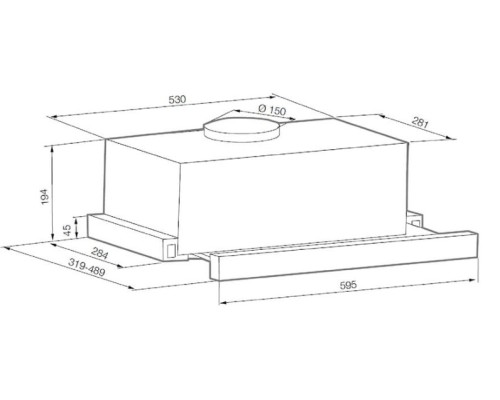 Встраиваемая вытяжка Graude DHF 60.0 W